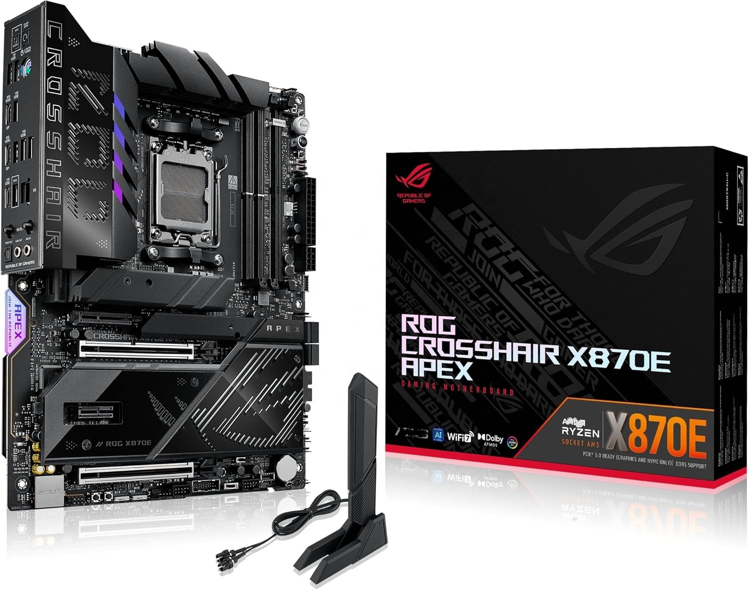 Материнская плата Rog Crosshai – обзор и цена X870E Atx Motherboard